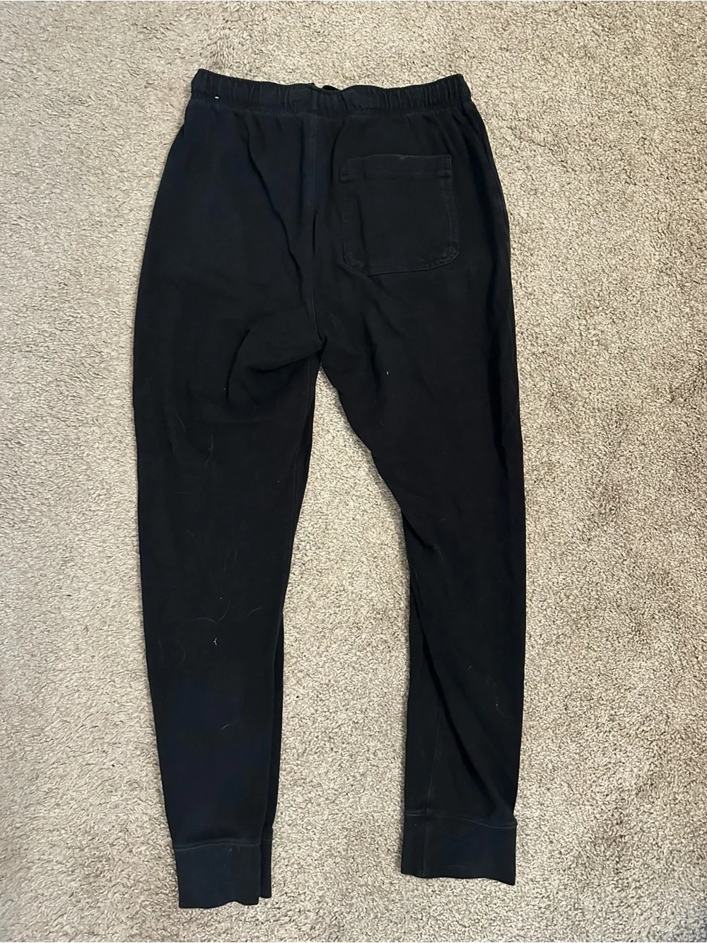 Nike Black Jogger Sweatpants with White Swoosh